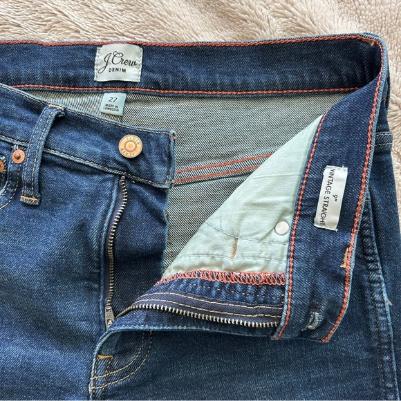 J.Crew 9” Vintage Straight‎ Denim Jeans Size 27 - Picture 9 of 10